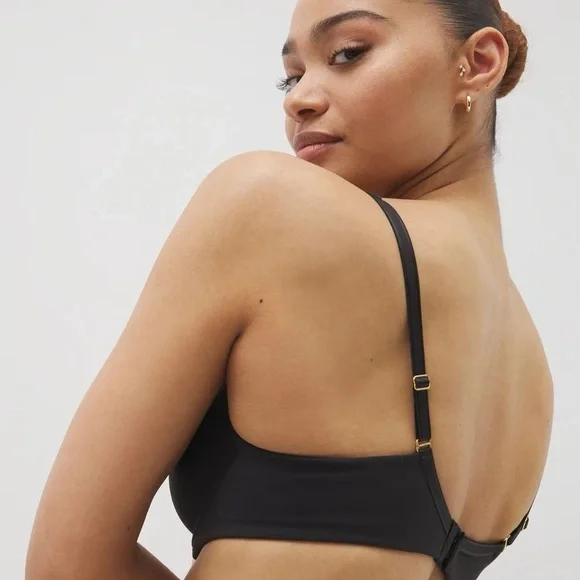 Soma Embraceable Perfect Coverage Black Bra 40C NWT underwire style 570052203 - Picture 5 of 9